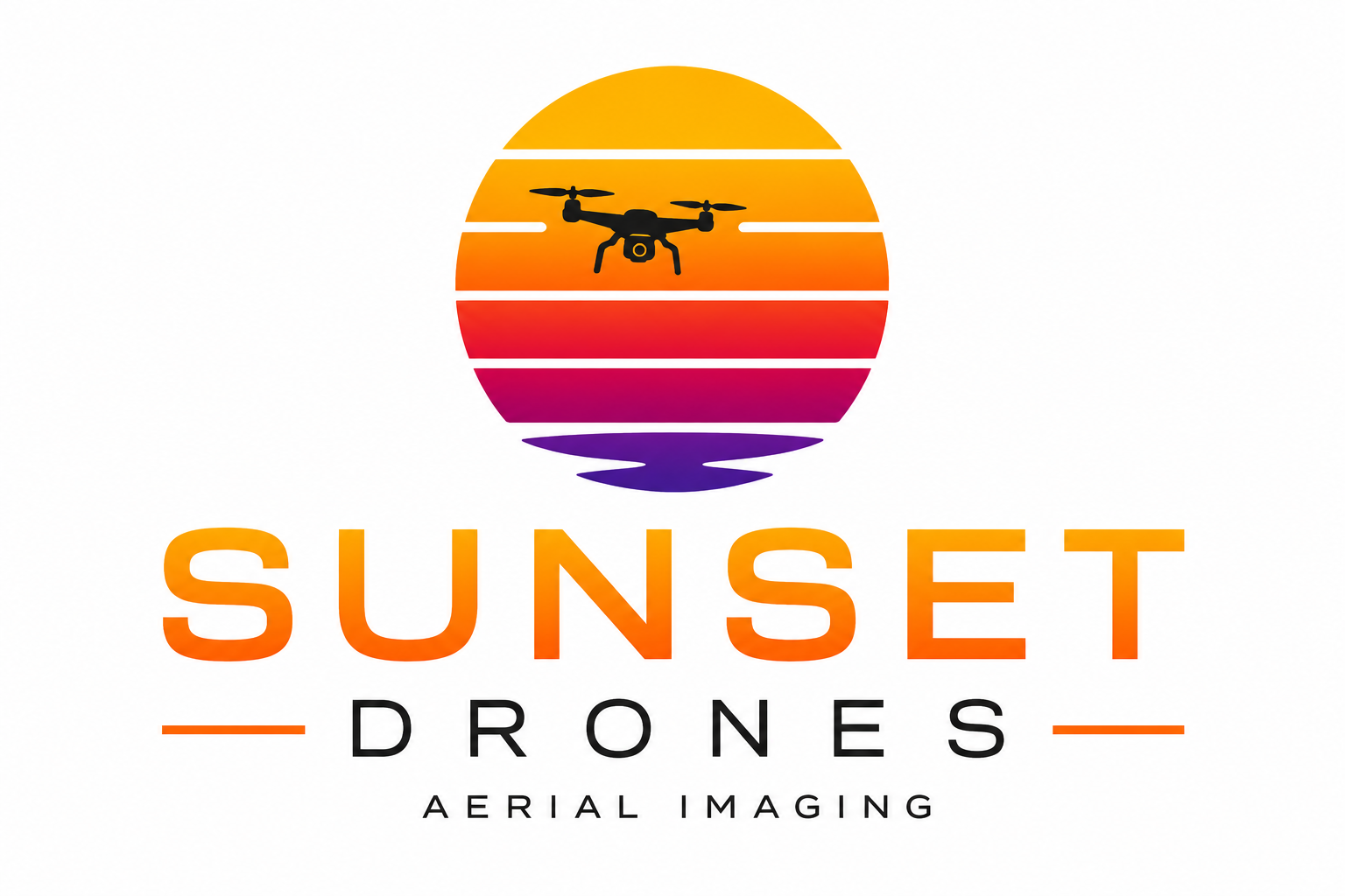 Sunset Drones Aerial Imaging Logo
